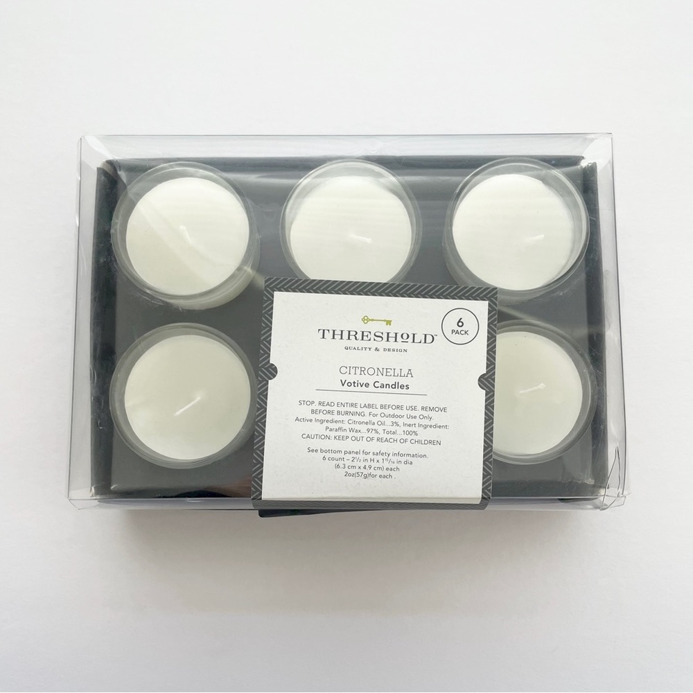 Threshold Citronella Votive Candle Set of 6